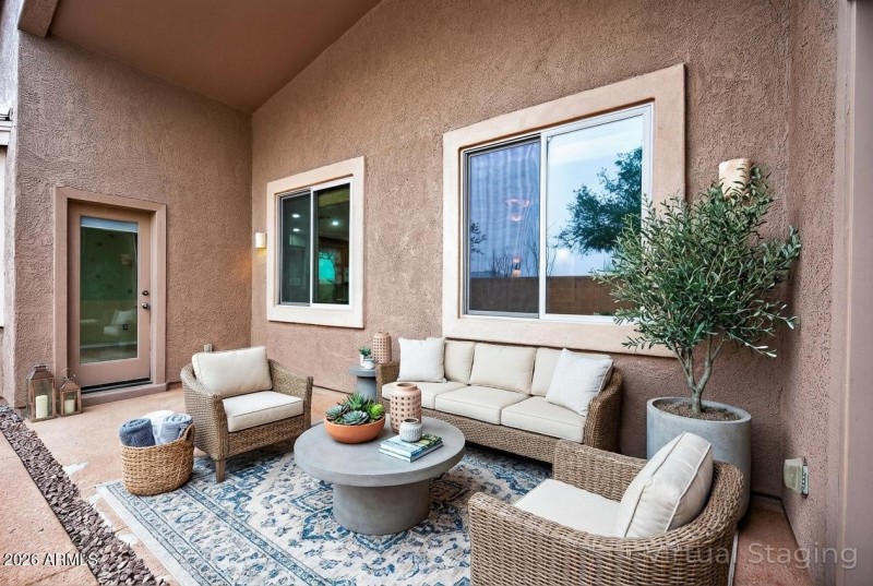 Virtual Staged Back Patio