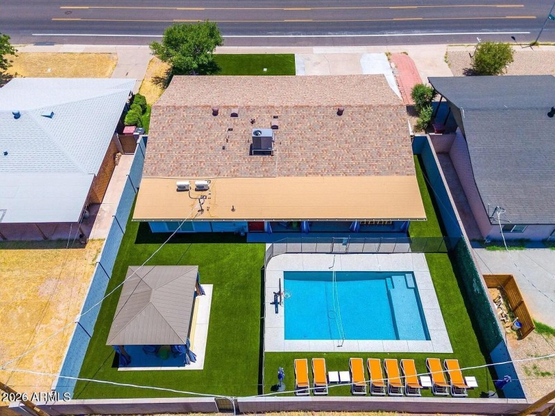 Aerial Backyard View
