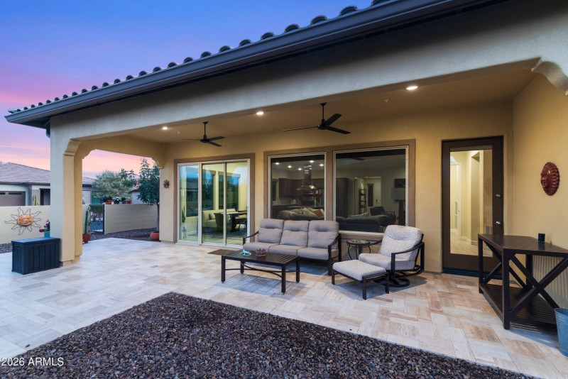 North facing cover back patio