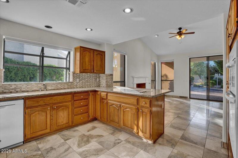 Kitchen and Family Room