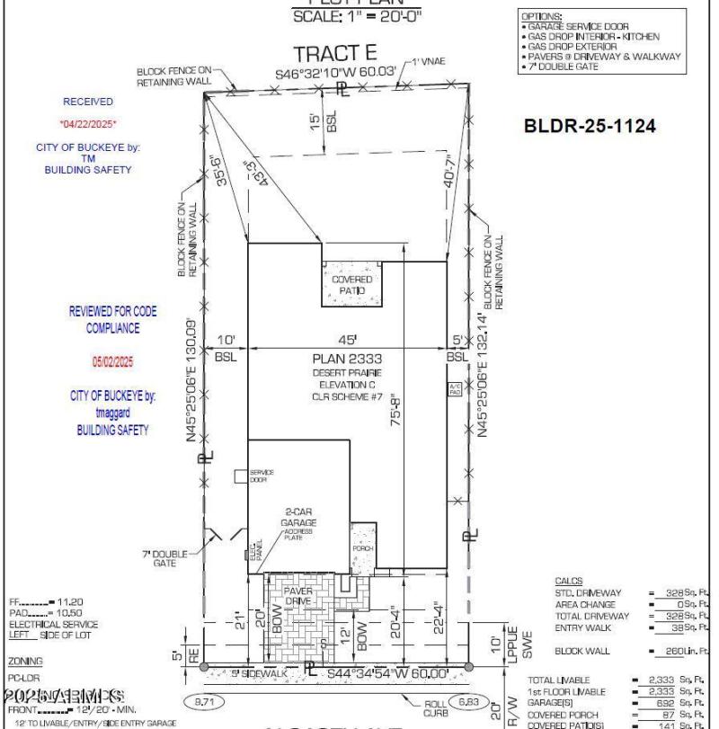SH 45 Lot 5024 Plot Plan