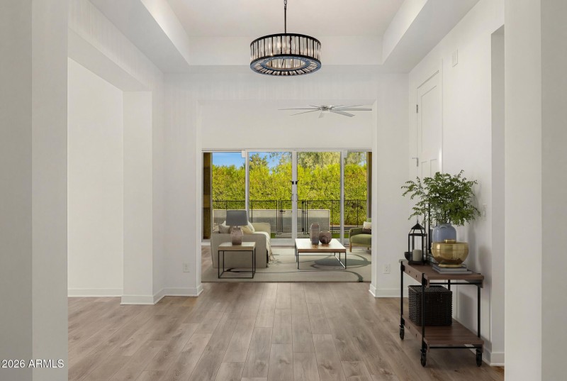 foyer entrance virtually staged