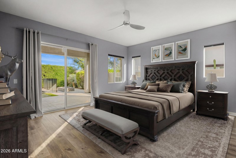 pirmary bedroom virtually staged