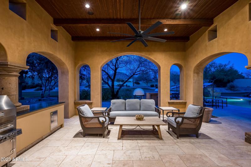 Large covered patio
