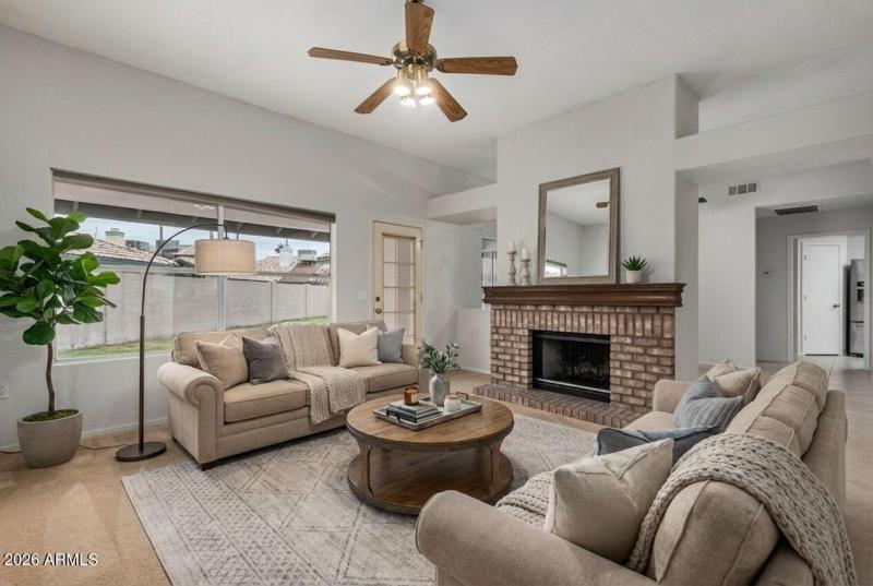 formal living virtual staged