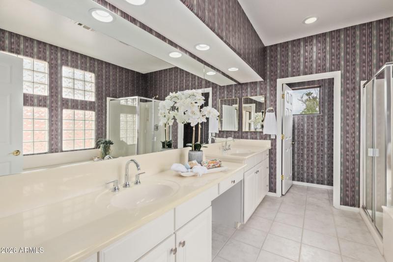 Upstairs master bathroom 2