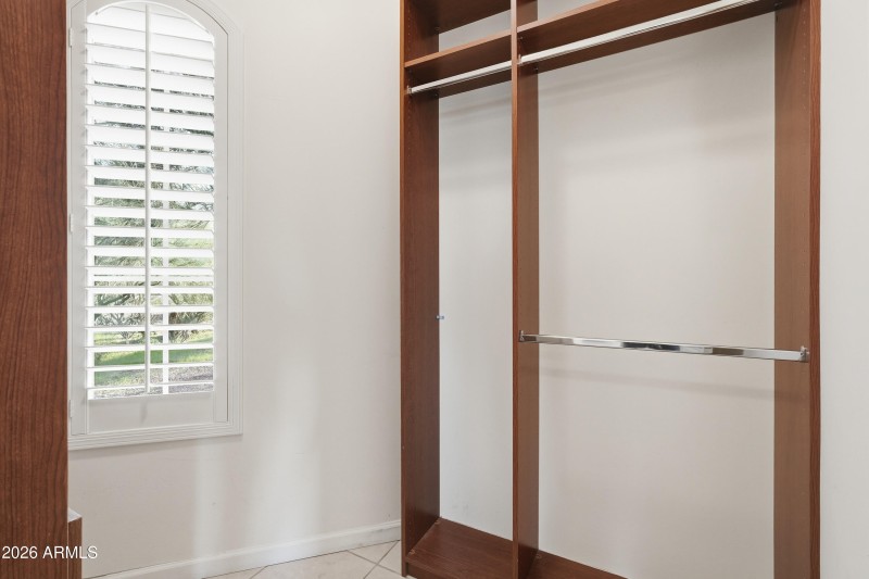 Second closet in primary bedroom