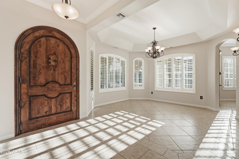 Front Door Entry next to Formal Dining