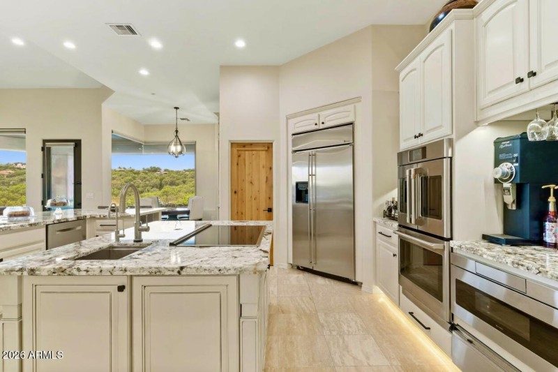 Spacious kitchen with walk-in pantry