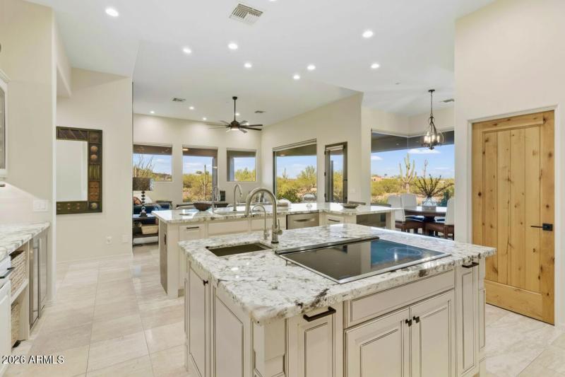 Open kitchen and family room