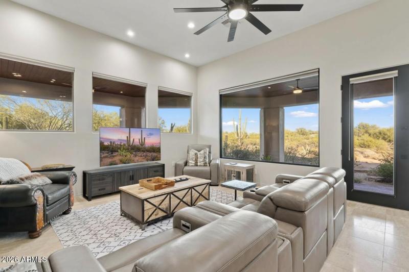 Family room with views