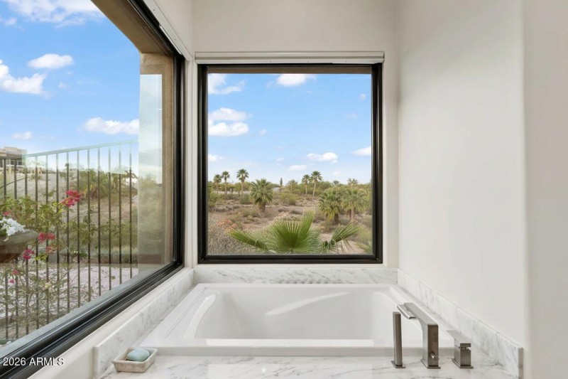 Soaking tub with views