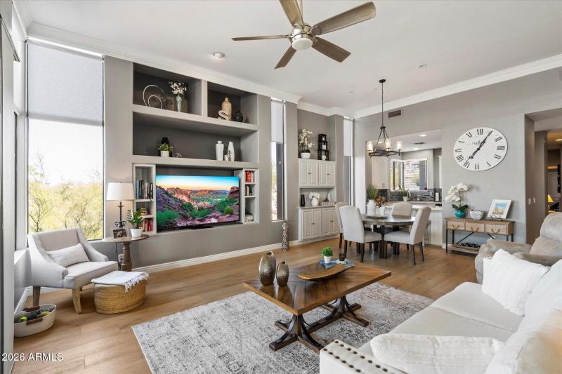 Custom Built-Ins & High Ceilings