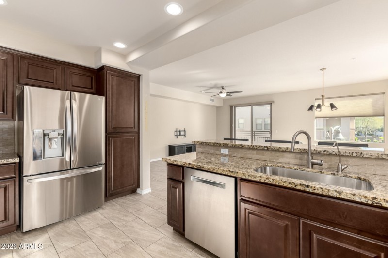 Kitchen open to Great Room