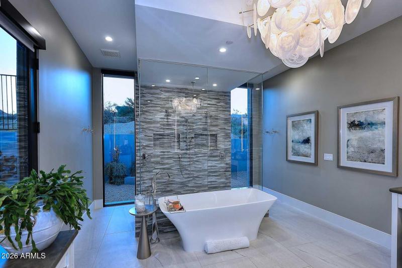 Night-Primary Bath-Freestanding Tub