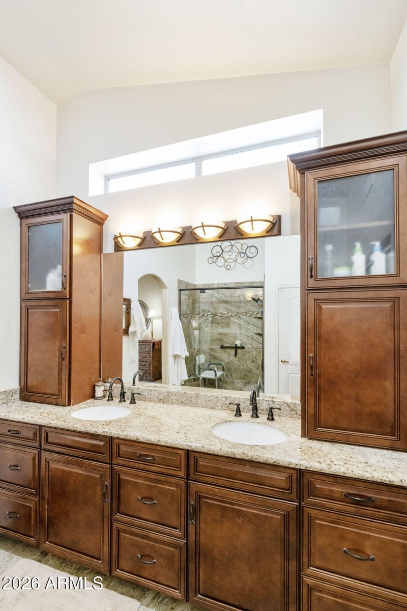 Primary suite bathroom vanity