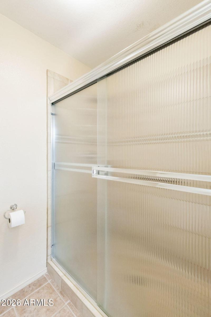Primary suite walk-in shower