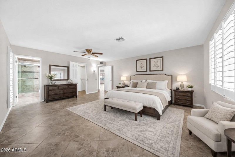 Primary Bedroom Virtually Staged