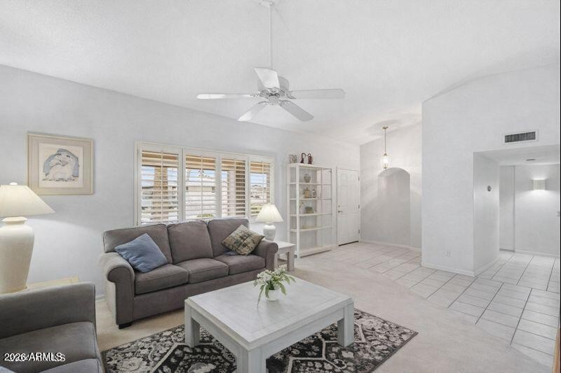 Living room and Foyer