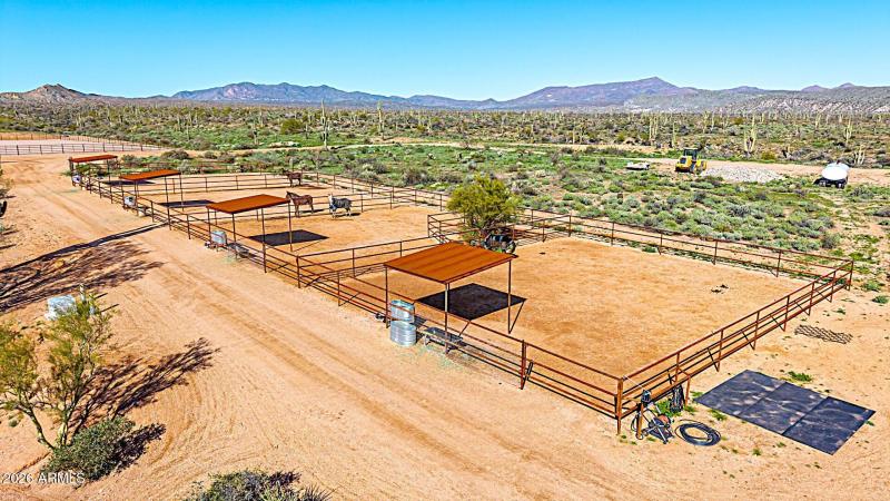 turn outs, covered pens