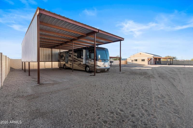 RV Carport with Utility Access