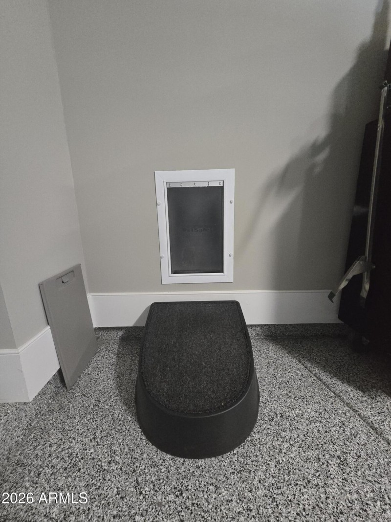 Doggy door to exterior