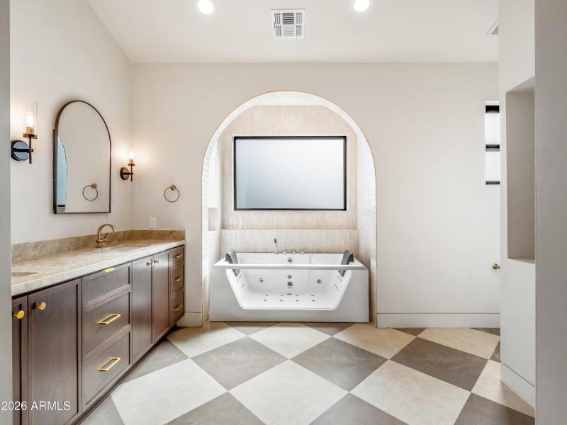 Primary bathroom tub