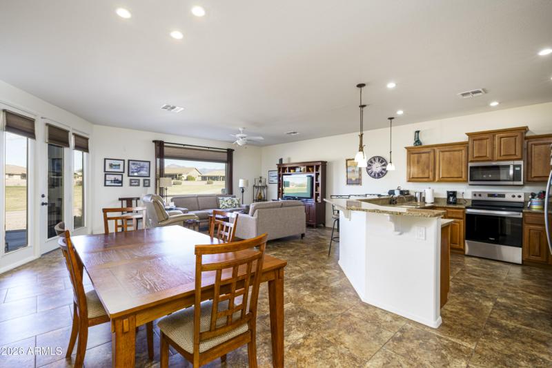 Dining Kitchen Living
