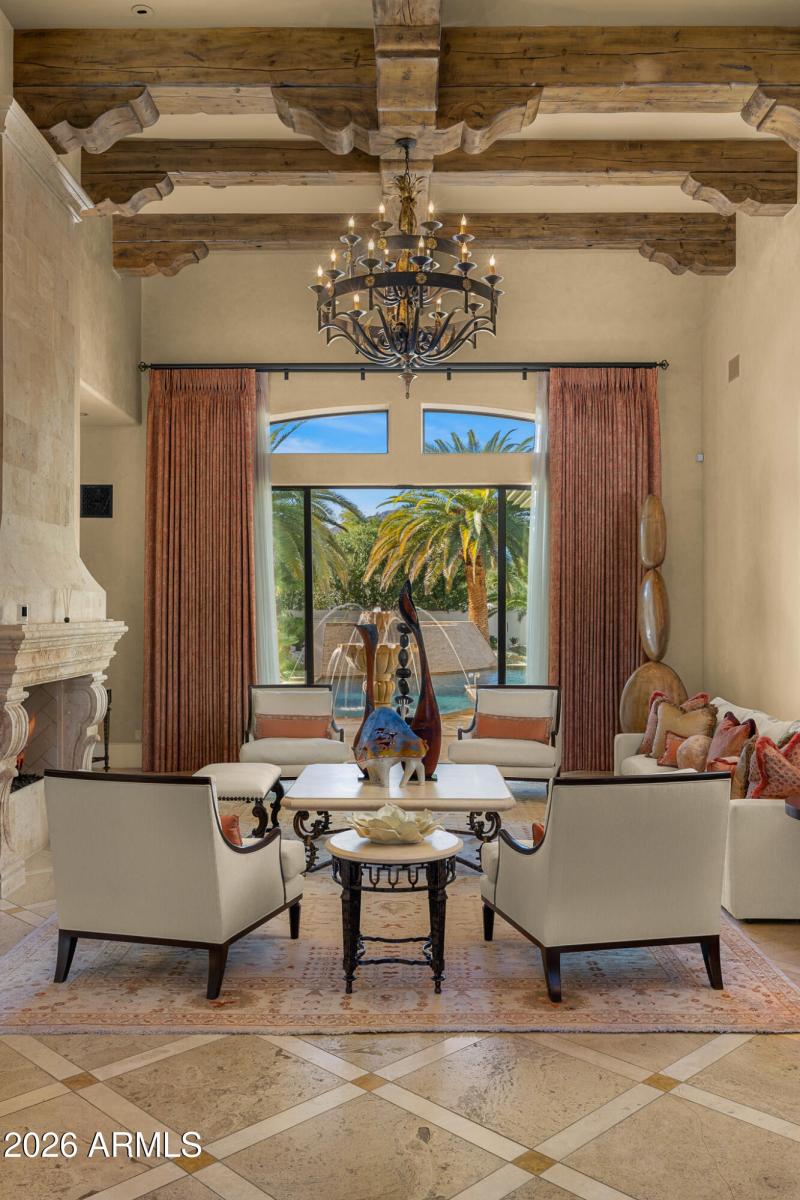 11family room_doors open flower fountain