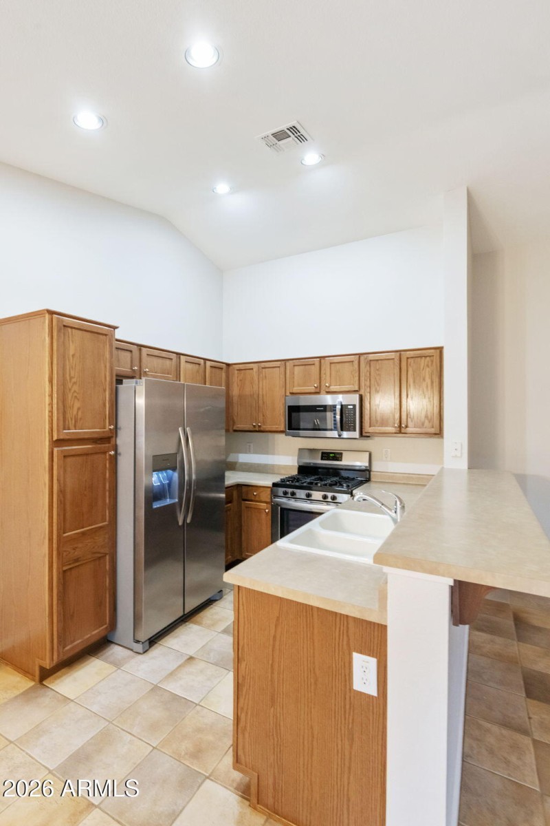 stainless appliances