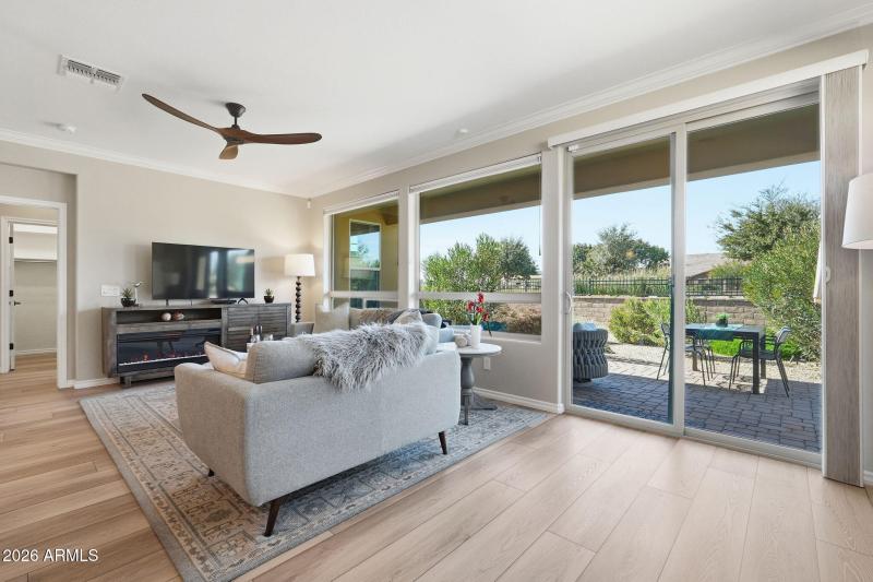 Living Room w/Sliding Glass Doors