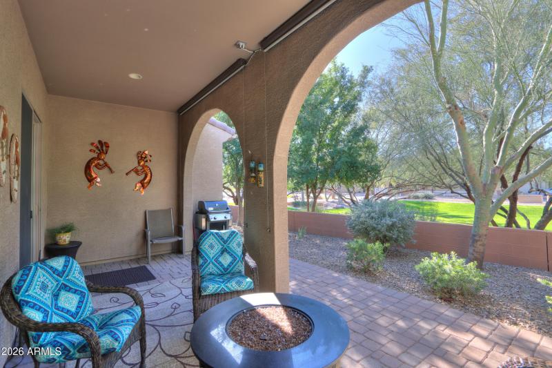 Extended paver patio