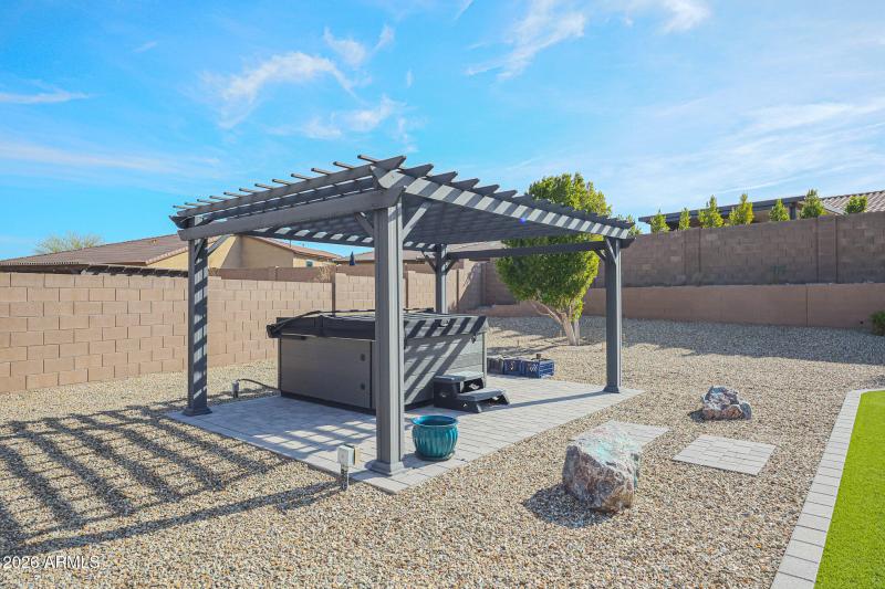 Pergola with Hot Tub