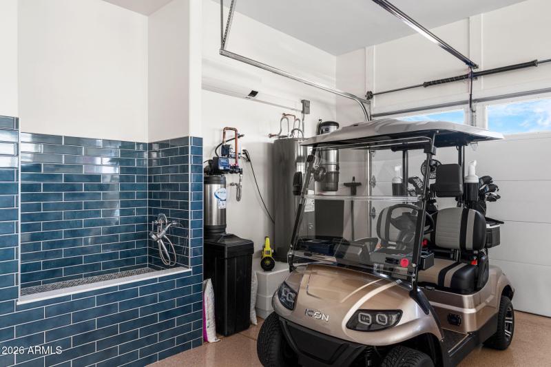 Dog Wash Station in Garage