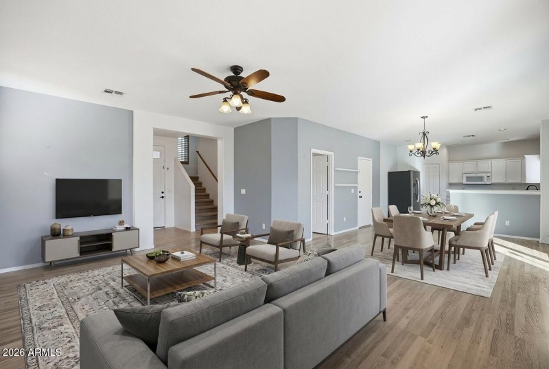 Living area/Dining Area