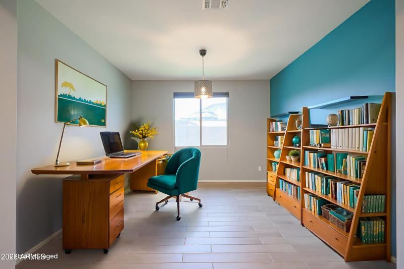 Flex Room - Virtually Staged as Office