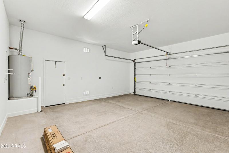 Lot 32 garage with side exit door