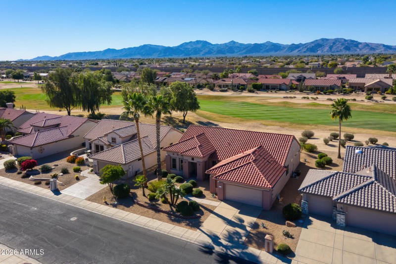 Front Exterior with Palm Trees