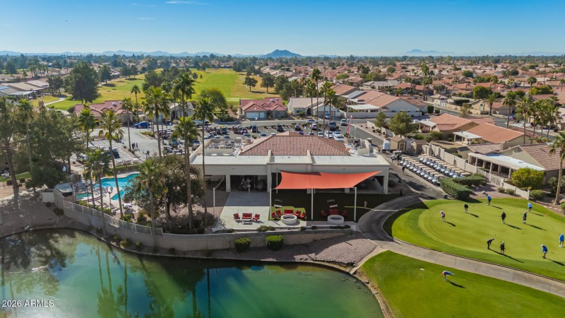 View from the back of the Grill and Golf