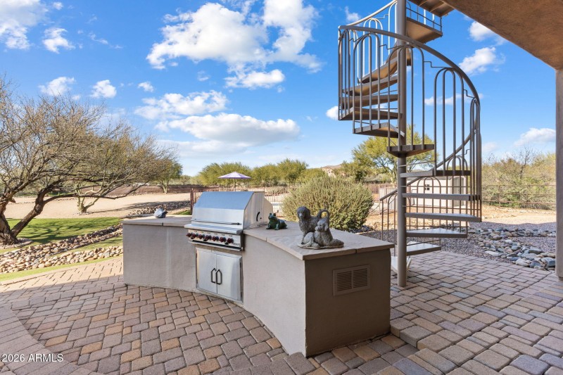 Backyard - Cooking area