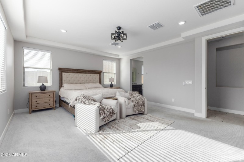 Primary bedroom wide view