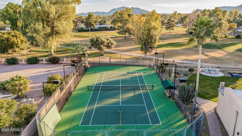Tennis Court, Pickleball and Basketball