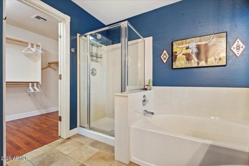 Primary bath and closet