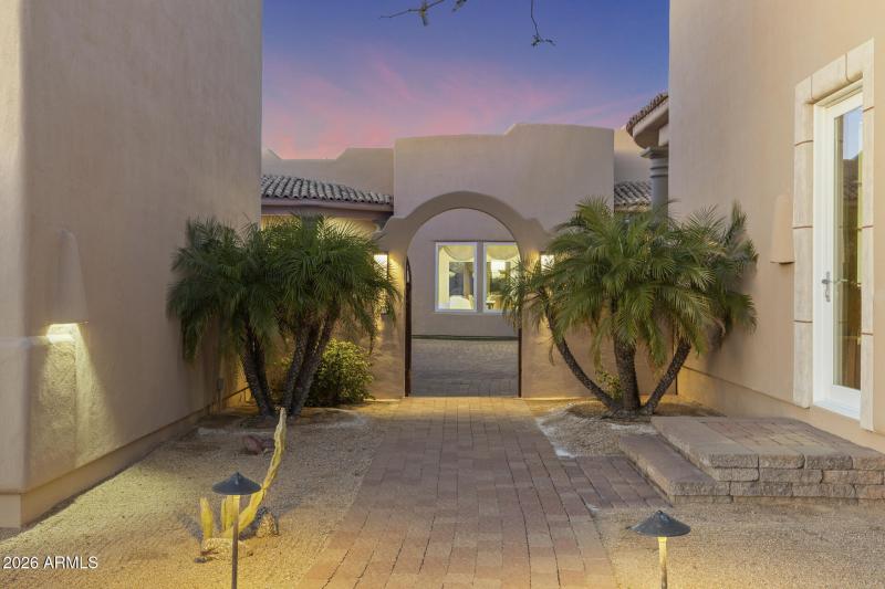 Gated Courtyard Entry