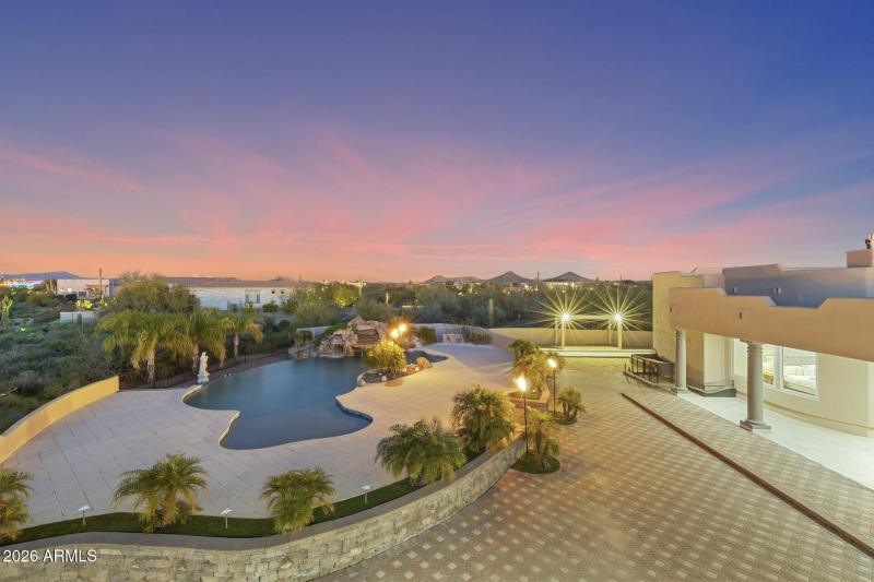 Resort-style grounds