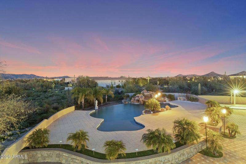 Resort-style grounds