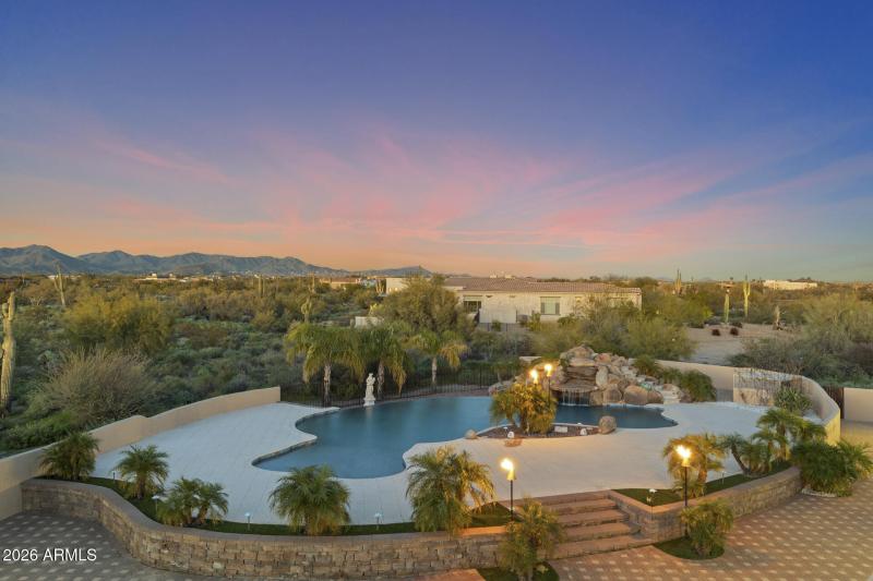 Resort-style grounds