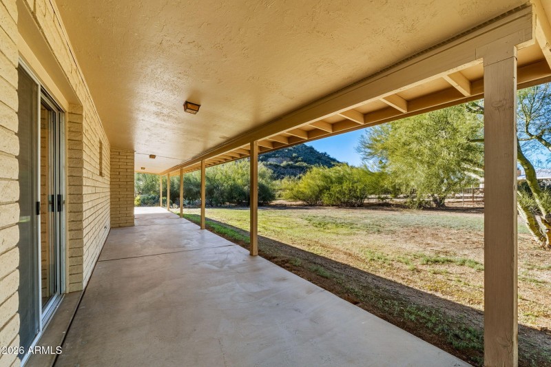 Extended Patio and giant yard