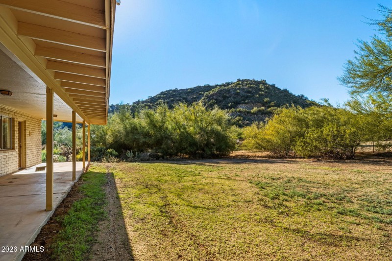 Extended Patio and giant yard