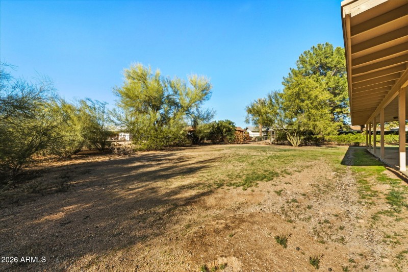 Extended Patio and giant yard